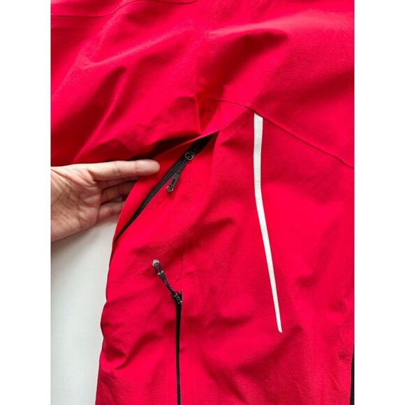 SALOMON Speed AdvancedSkin Dry Red Nylon Ripstop Ski Shell Jacket, Size M - Picture 6 of 16